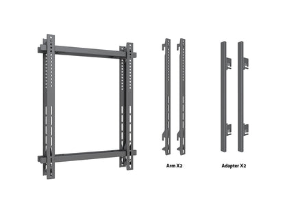 Multibrackets M Pro Series – Fixed Arms Wire 400x600 Dual