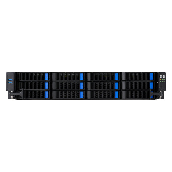 ASUS RS720-E11-RS12U Intel C741 Rack (2U) Black, Steel